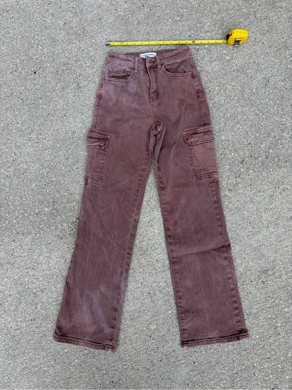 Women’s Cargo Jeans – Mauve Brown, Unbranded